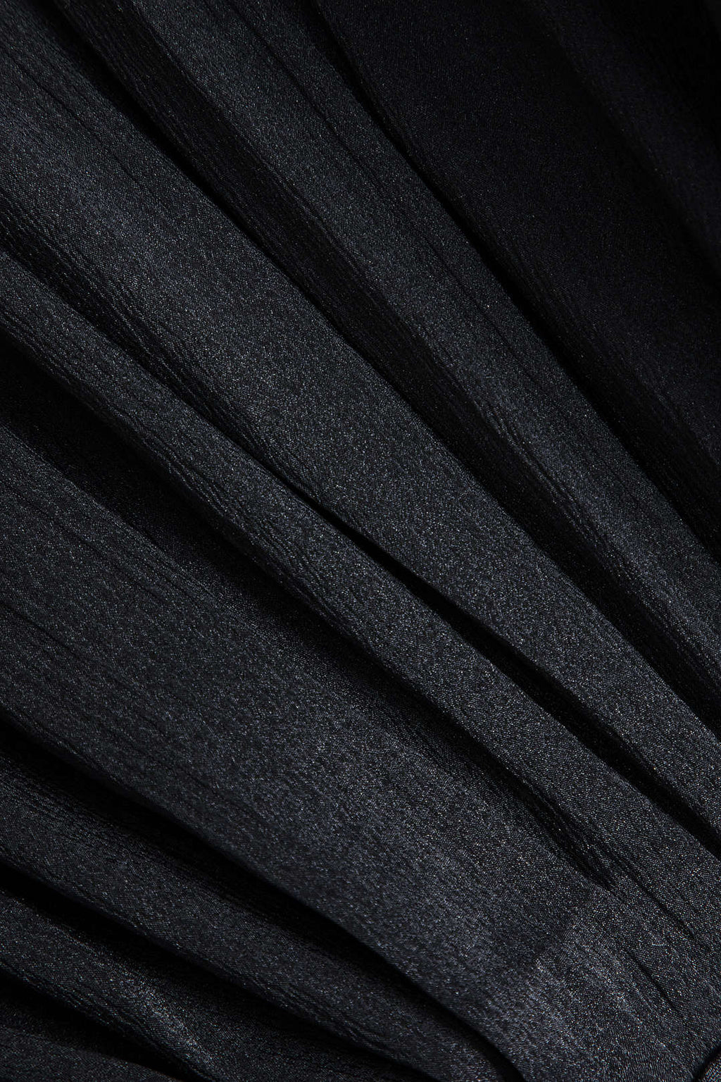 Şifon Suni Deri Yama Detaylı Volanlı Uzun Kollu Mini Elbise