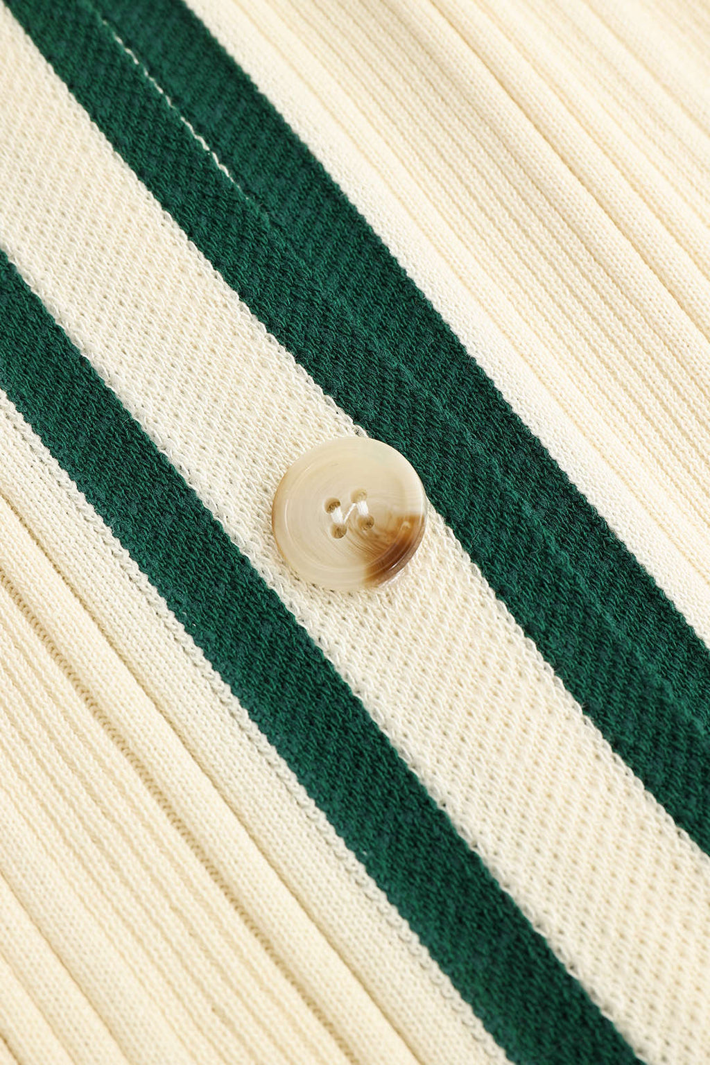 Kontrast Kenarlı Düğmeli Örme maksi Elbise