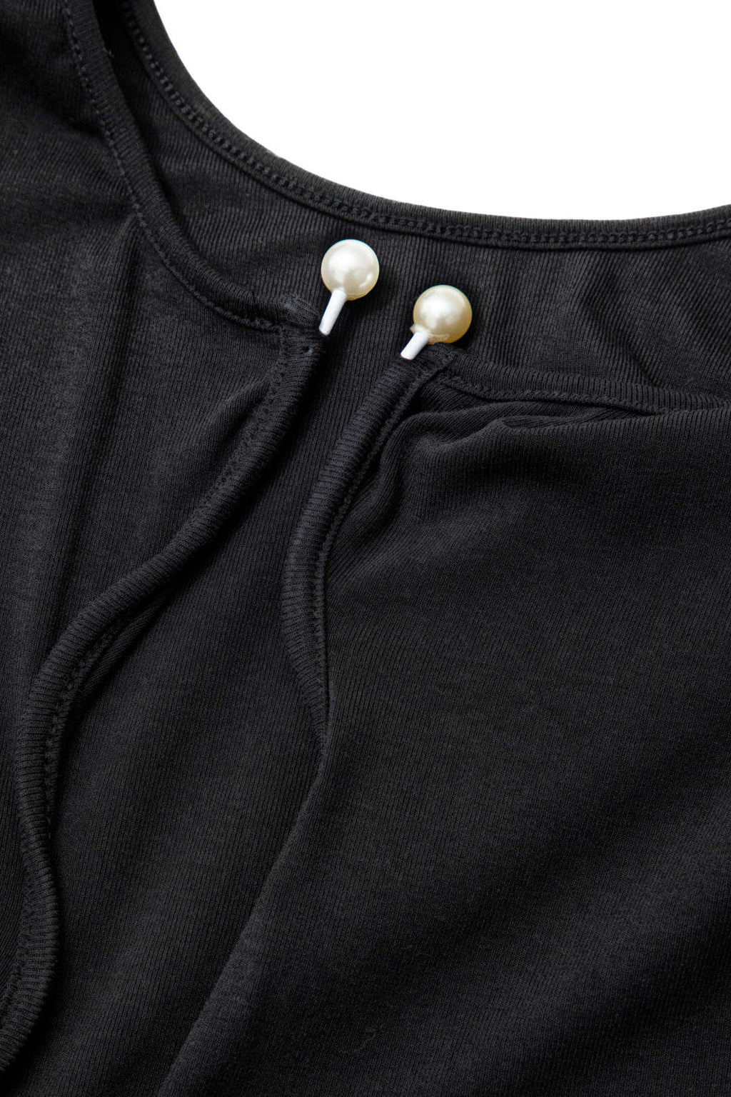 Derin V Yaka İncili Detaylı Uzun Kollu maksi Elbise