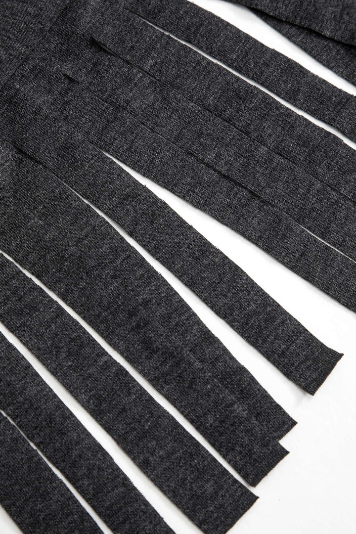 Püsküllü Kısa Kollu Üst ve Bol Paça Pantolon Takım