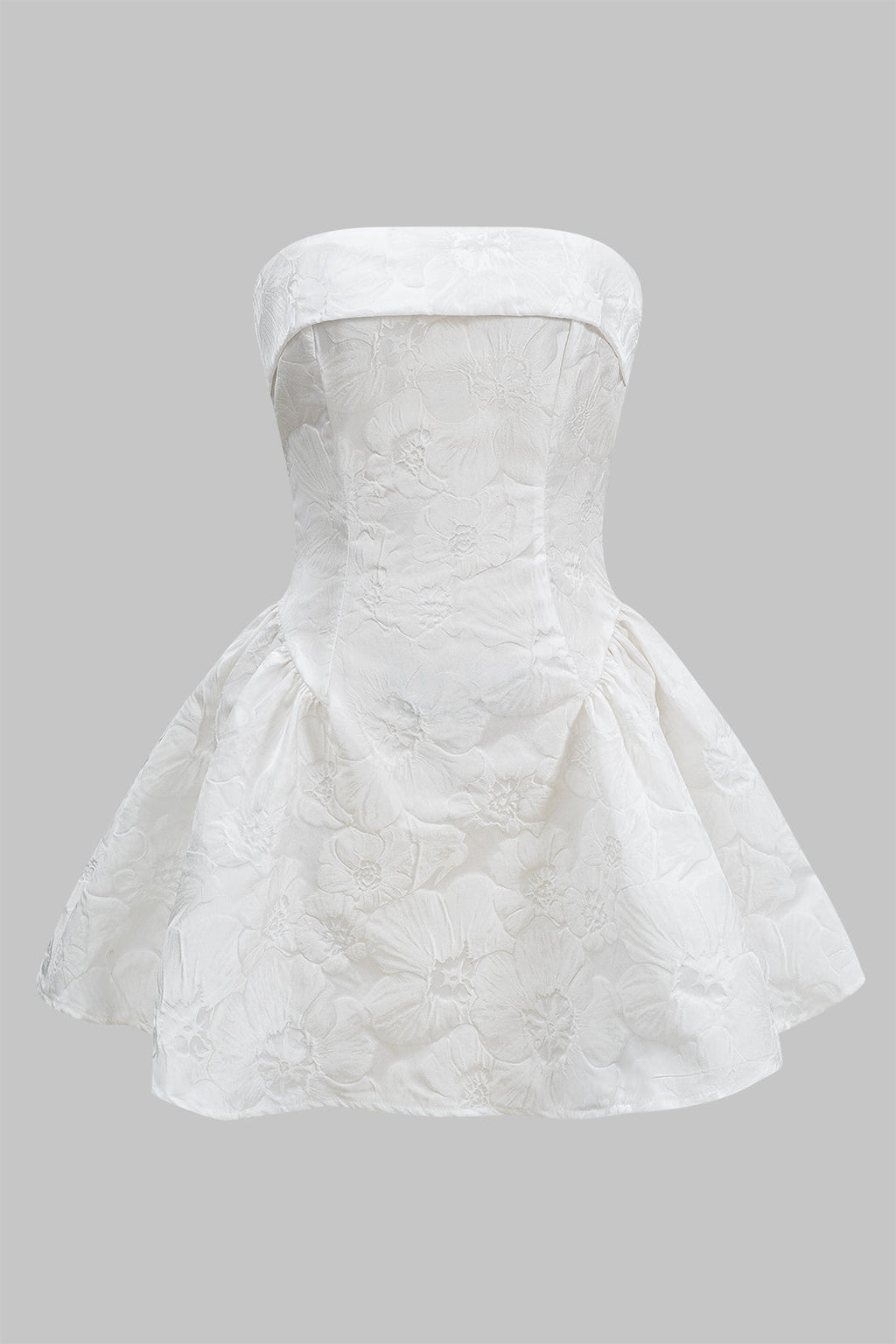 Jacquard Askısız Fiyonk Bağlamalı Mini Elbise