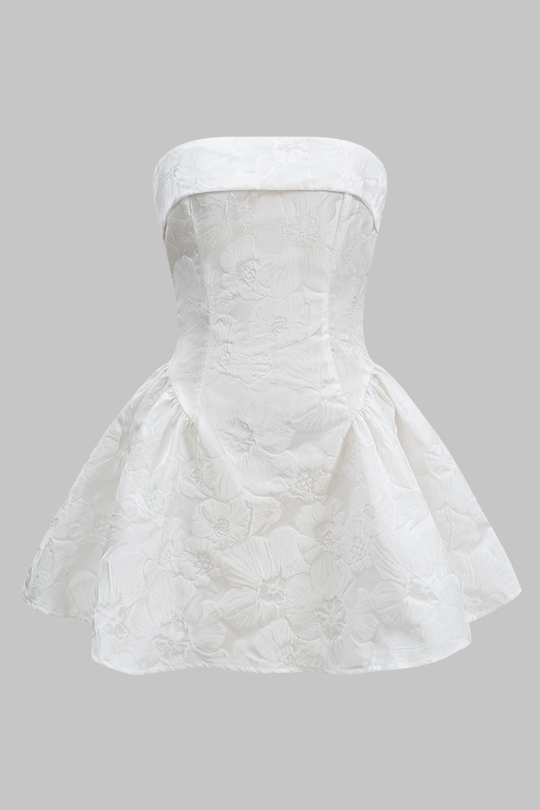 Jacquard Askısız Fiyonk Bağlamalı Mini Elbise