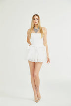 Joséphine tül mini elbise