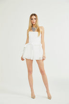 Joséphine tül mini elbise