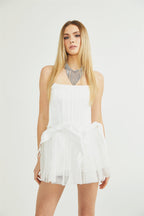 Joséphine tül mini elbise