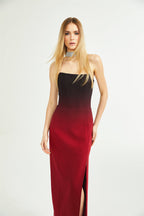 Roxane efektli midi elbise