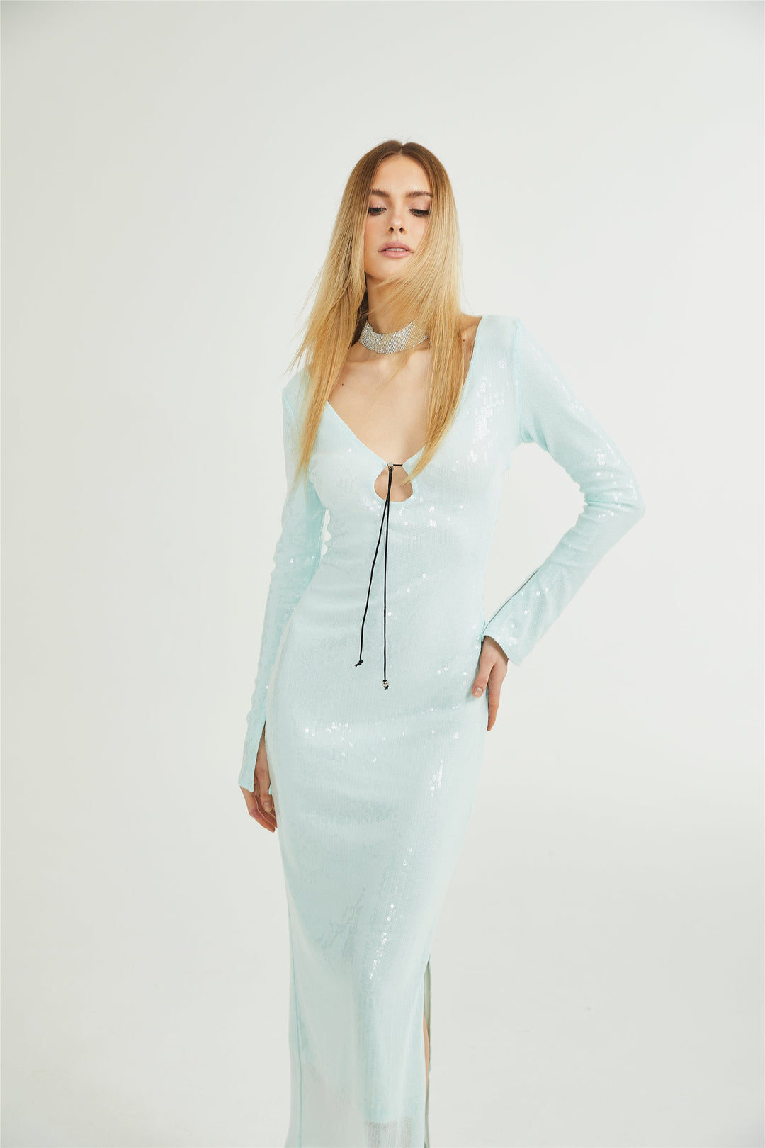 Rosalie midi elbise