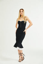 Delphine dantel maksi elbise