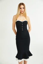 Delphine dantel maksi elbise