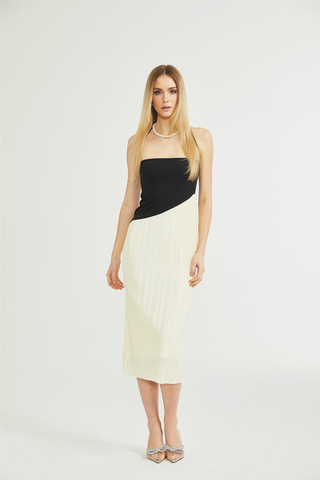 Giverny fit midi elbise