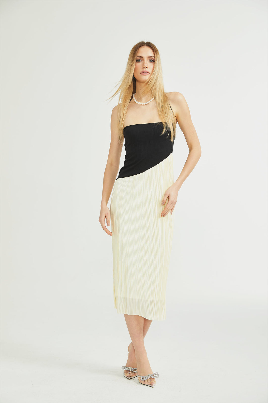 Giverny fit midi elbise