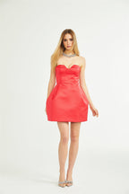 Laure dış omuz mini elbise