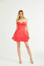 Laure dış omuz mini elbise