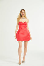 Laure dış omuz mini elbise