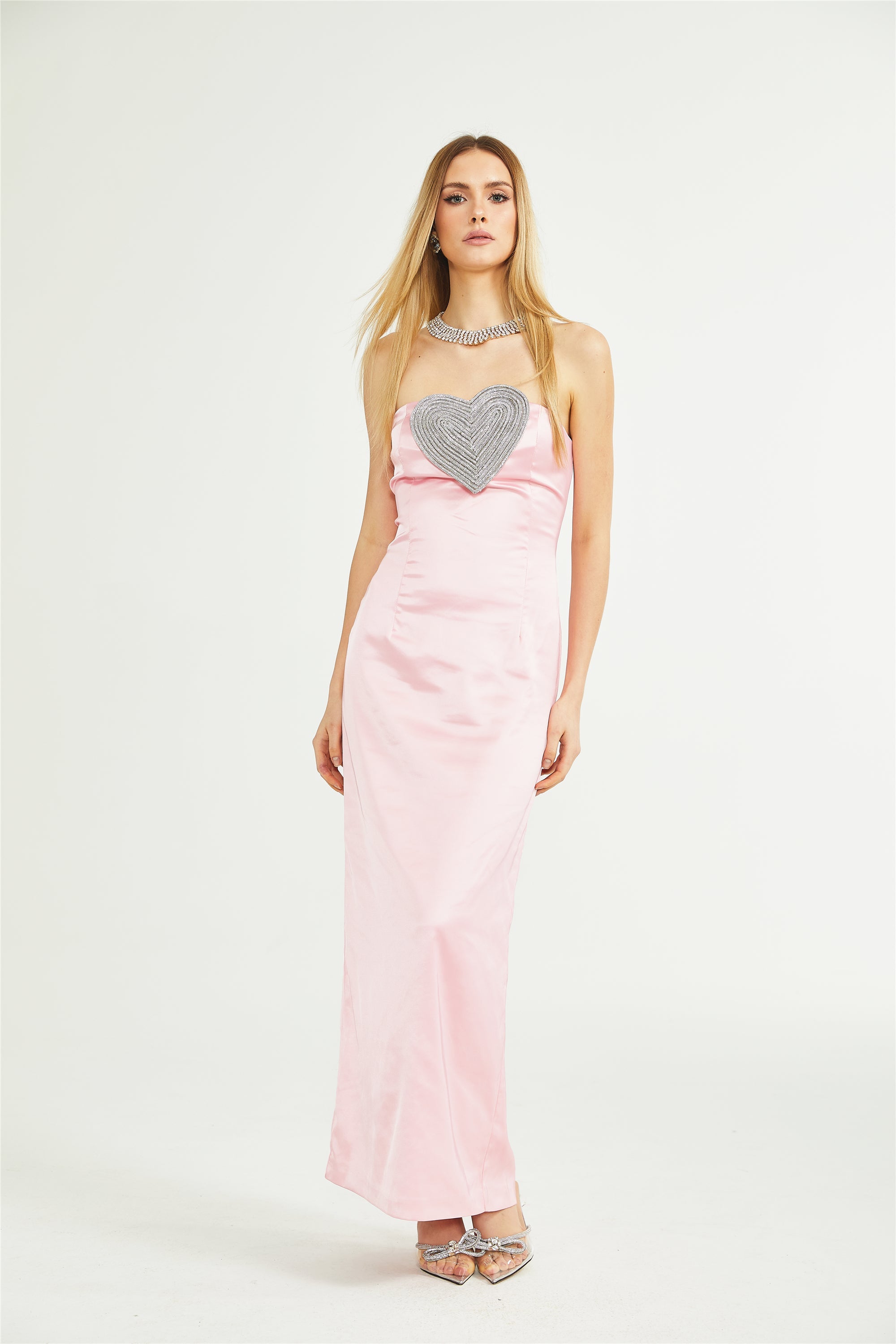 koriga kristal midi elbise