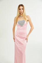 koriga kristal midi elbise