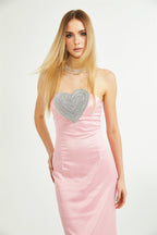 koriga kristal midi elbise