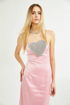 koriga kristal midi elbise