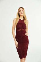 Renée dantelli midi elbise