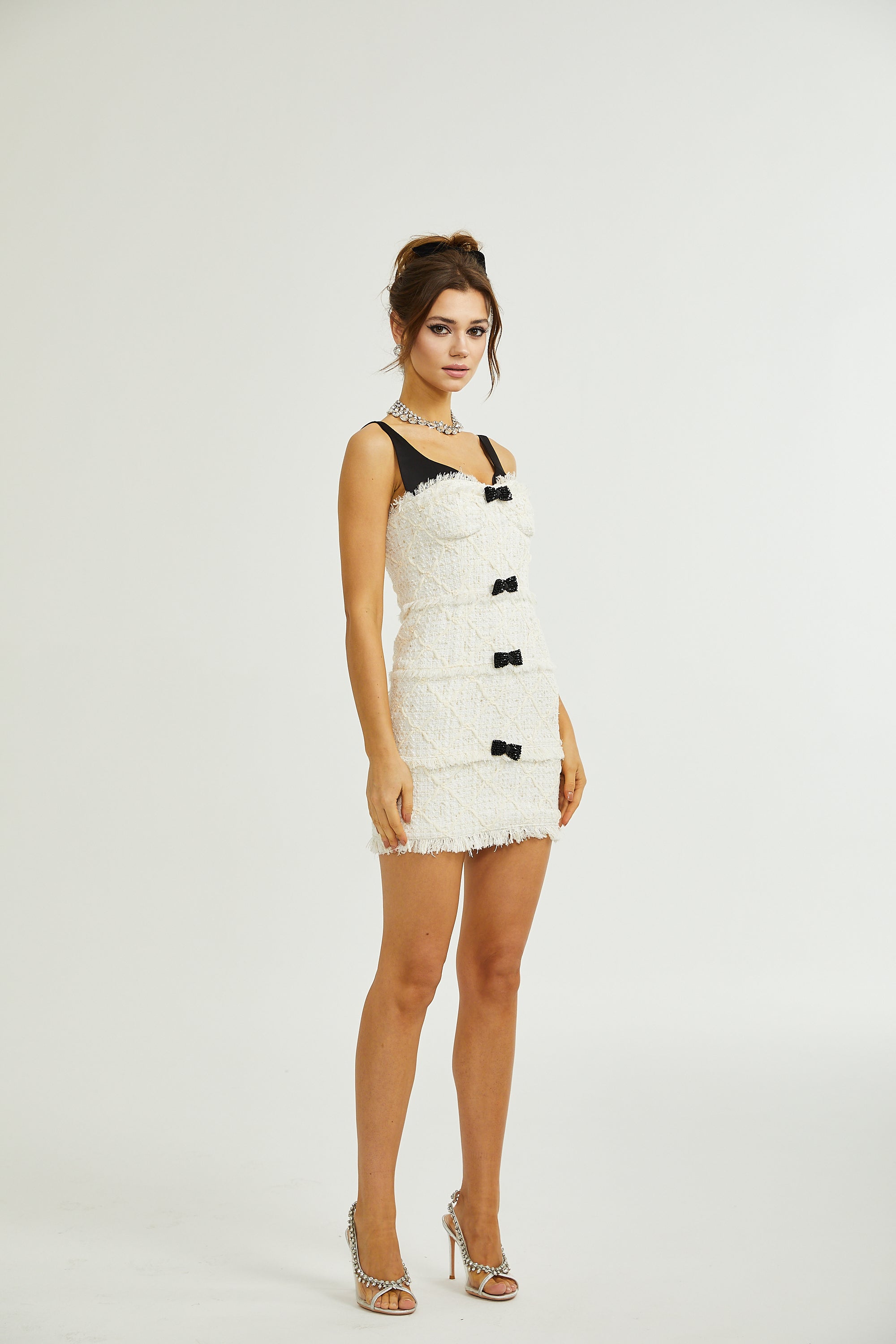 Cyrielle fiyonk mini elbise