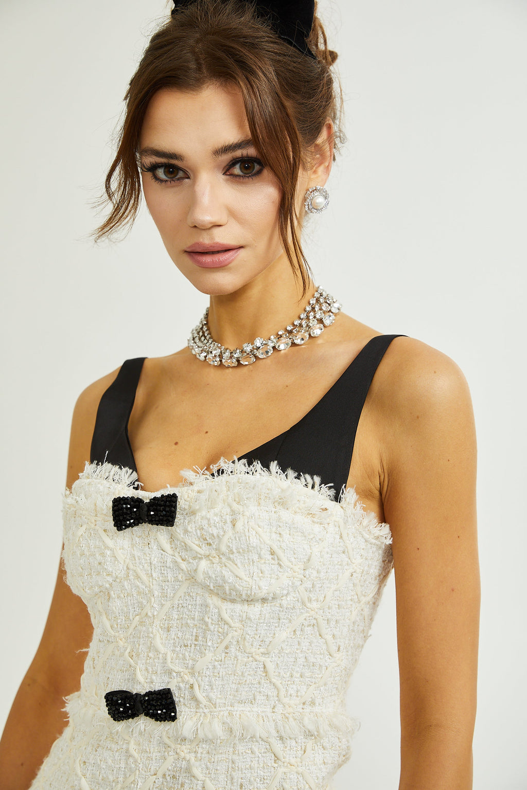 Cyrielle fiyonk mini elbise