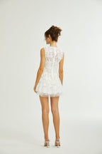 Lanetta tül etekli mini elbise