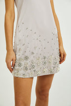 Raquel süslemeli mini elbise