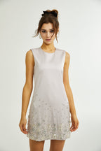 Raquel süslemeli mini elbise