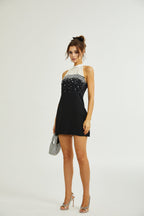 Octavia süslemeli mini elbise