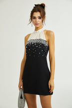 Octavia süslemeli mini elbise