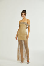 Lourdes maksi elbise