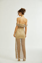 Lourdes maksi elbise