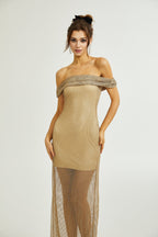 Lourdes maksi elbise