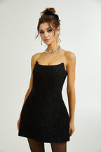 Jeanne tüvit mini elbise