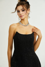 Jeanne tüvit mini elbise