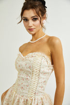 Gisèle çiçek mini elbise