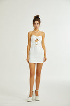 Melina fiyonk mini elbise