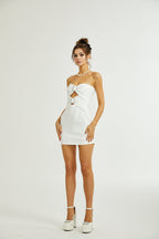 Melina fiyonk mini elbise