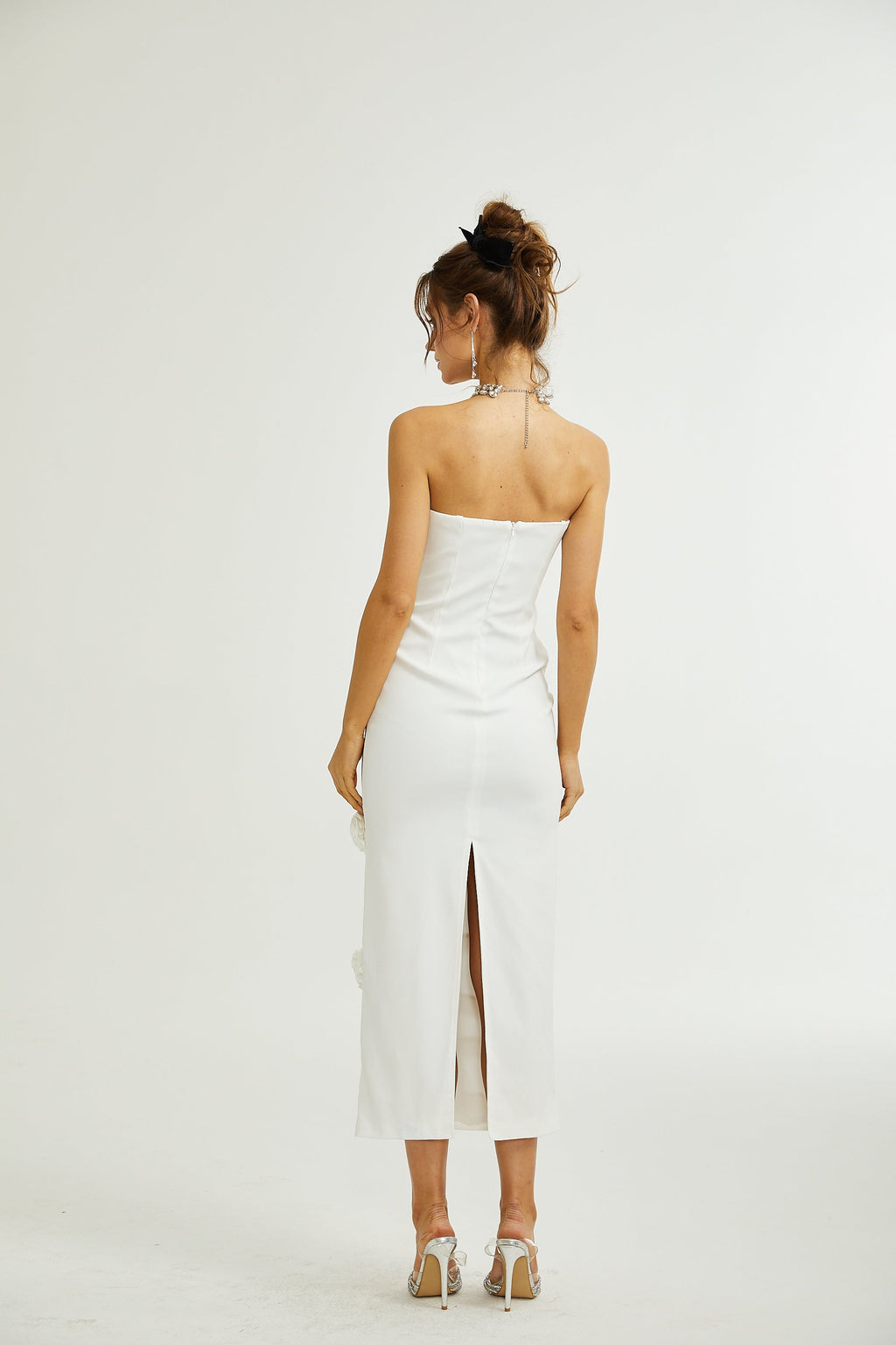 Céleste çiçek maksi elbise