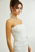 Céleste çiçek maksi elbise