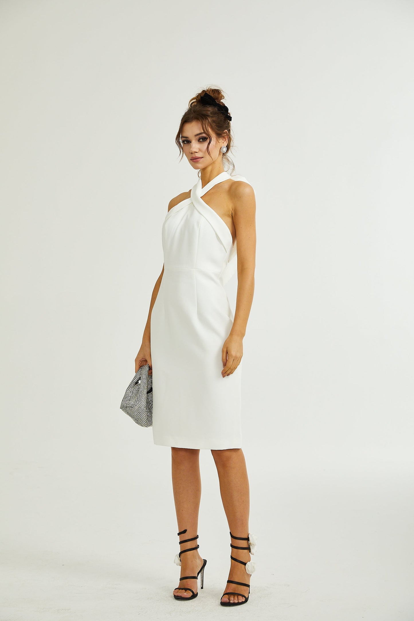 Azzurra midi elbise