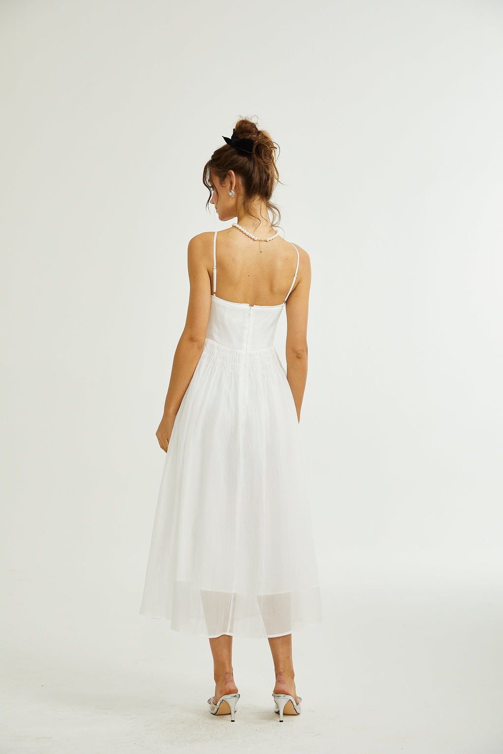 Sancia kayışlı midi elbise