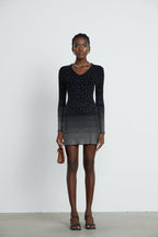 Fabrizia elmas mini elbise