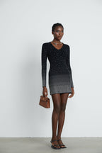 Fabrizia elmas mini elbise