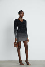 Fabrizia elmas mini elbise