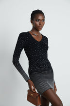 Fabrizia elmas mini elbise