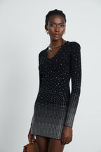 Fabrizia elmas mini elbise