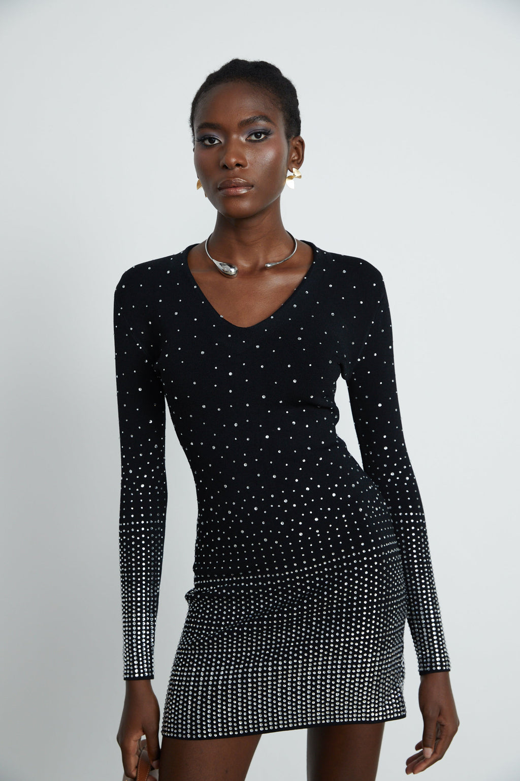 Fabrizia elmas mini elbise