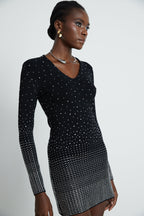 Fabrizia elmas mini elbise