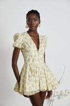 Liane çiçek mini elbise